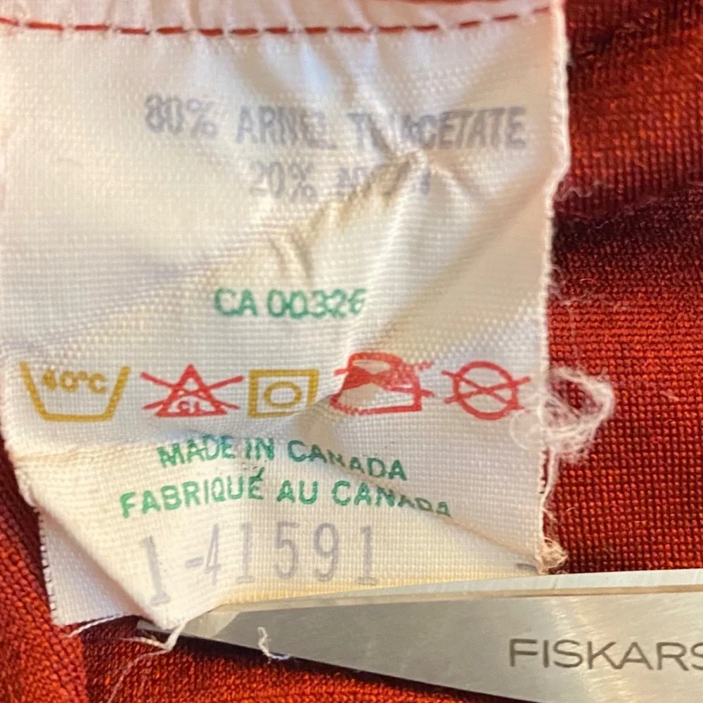 Vintage Sears Mens Burgundy Red Arnel Velour Wrap Robe One Size Belted - Picture 5 of 5